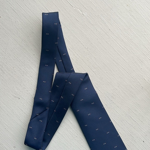 Christian Dior Men’s Tie Vintage Y2K Blue - Picture 7 of 8
